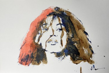 Peinture intitulée "Usha" par Dominique Dève, Œuvre d'art originale, Encre