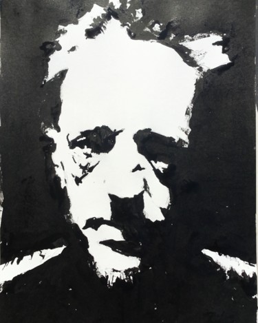 Peinture intitulée "Ignis" par Dominique Dève, Œuvre d'art originale, Encre