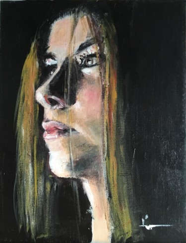 Peinture intitulée "Marianna" par Dominique Dève, Œuvre d'art originale, Acrylique