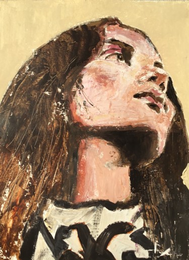 Peinture intitulée "Giuliana" par Dominique Dève, Œuvre d'art originale, Acrylique
