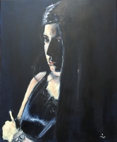 Peinture intitulée "Giada" par Dominique Dève, Œuvre d'art originale, Acrylique