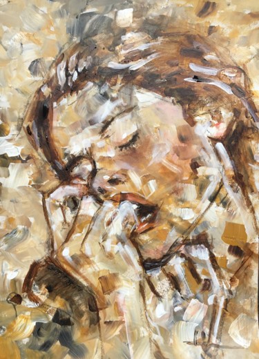 Картина под названием "Passion" - Dominique Dève, Подлинное произведение искусства, Акрил