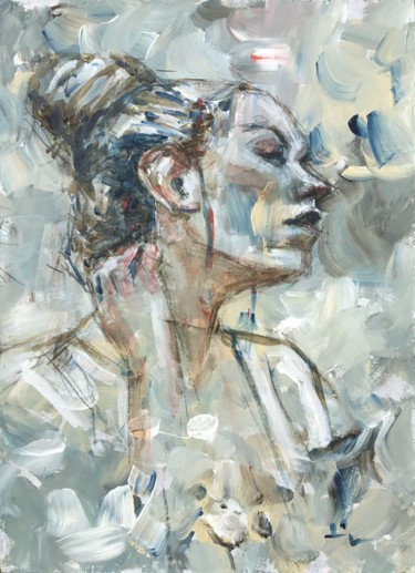 Peinture intitulée "Make Up" par Dominique Dève, Œuvre d'art originale, Acrylique