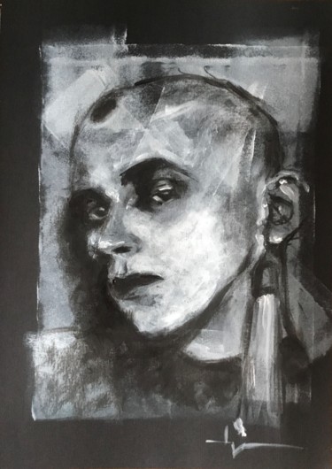 Malerei mit dem Titel "Kreutzberg #5" von Dominique Dève, Original-Kunstwerk, Acryl
