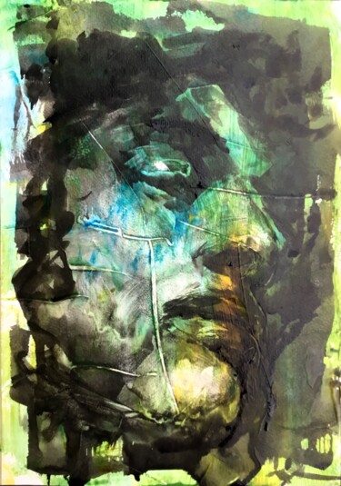 Painting titled "Lewis" by Dominique Dève, Original Artwork, Acrylic