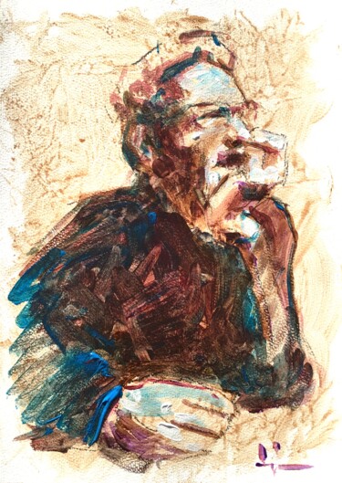 Painting titled "Germano" by Dominique Dève, Original Artwork, Acrylic