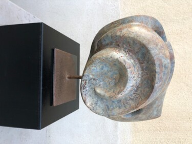 Sculpture intitulée "Fantaisie Spiralée" par Dominique Ferrandon-Lamy, Œuvre d'art originale, Pierre