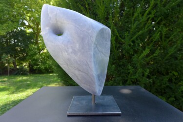 Скульптура под названием "Voile" - Dominique Ferrandon-Lamy, Подлинное произведение искусства, Камень