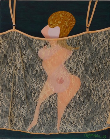 Peinture intitulée "Fémina" par Dominique Frampier, Œuvre d'art originale, Huile