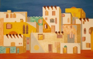 Malerei mit dem Titel "Saharab" von Dominique Frampier, Original-Kunstwerk, Pastell
