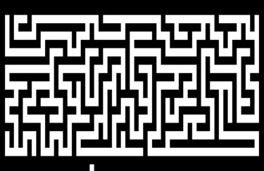 Digitale Kunst getiteld "Labyrinthe" door Dominique Frampier, Origineel Kunstwerk, Digitaal Schilderwerk