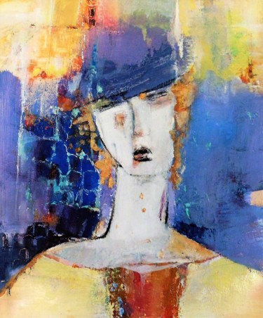 Léa Painting titled "Léa" by Dominique Garcin (Domie), Original Art, Acrylic