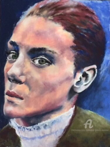 Painting titled "Garance" by Dominique Gobelin Mansour, Original Artwork, Pastel