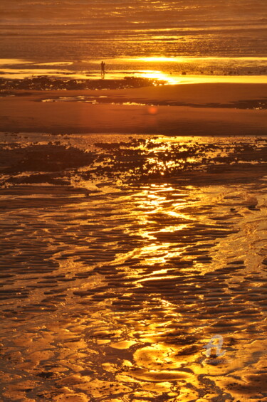 Photographie intitulée "Reflet soleil AULT 4" par Dominique Goujard, Œuvre d'art originale