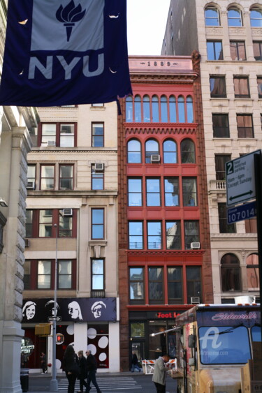 Fotografia zatytułowany „façade à Manhattan…” autorstwa Dominique Goujard, Oryginalna praca