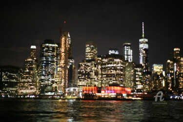 Fotografie mit dem Titel "vue sur Manhattan d…" von Dominique Goujard, Original-Kunstwerk