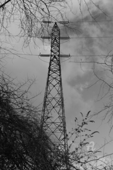 Fotografia intitulada "8554 pylone" por Dominique Goujard, Obras de arte originais