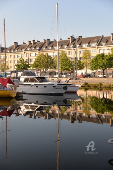 Photography titled "6063 port de Caen" by Dominique Goujard, Original Artwork, Digital Photography