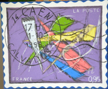 Картина под названием "6082" - Dominique Goujard, Подлинное произведение искусства, Масло