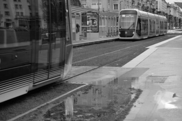 Photography titled "7341 Tram de Caen" by Dominique Goujard, Original Artwork, Digital Photography