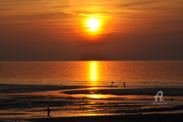 Photographie intitulée "Coucher de soleil" par Dominique Goujard, Œuvre d'art originale