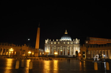 Fotografía titulada "Place du Vatican" por Dominique Goujard, Obra de arte original