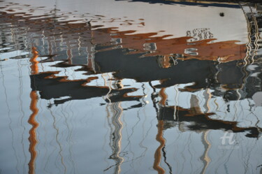 Photographie intitulée "Reflets voiliers 1" par Dominique Goujard, Œuvre d'art originale