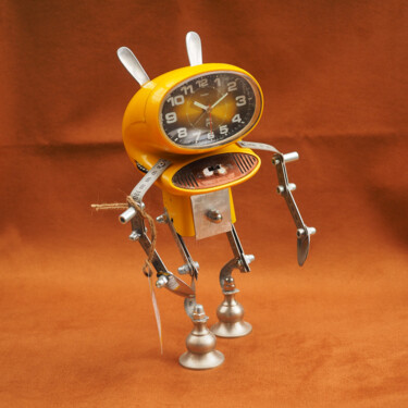 Sculpture intitulée "Transistor" par Dominique Hermier (IKEX), Œuvre d'art originale, Métaux