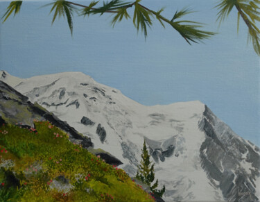 Painting titled "Grand Balcon Nord,…" by Dominique Hieaux, Original Artwork, Oil