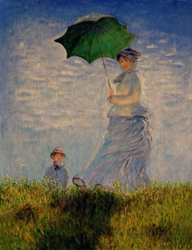 Painting titled "copie de "la promen…" by Dominique Imbert, Original Artwork, Oil