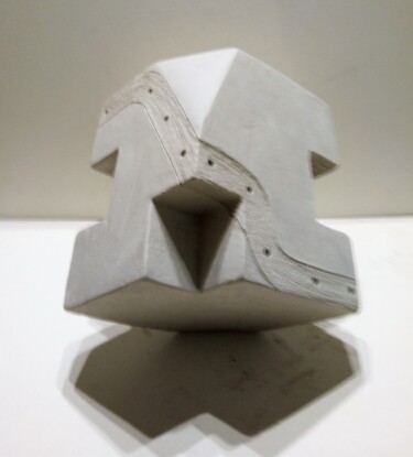 Sculpture intitulée "Equilibre" par Dominique Jolivet, Œuvre d'art originale, Céramique