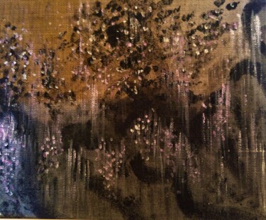 Painting titled "Cerisiers en fleurs" by Dominique Jolivet, Original Artwork, Pastel