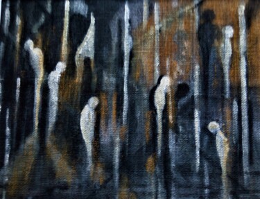 Картина под названием "Ombres" - Dominique Jolivet, Подлинное произведение искусства, Пастель