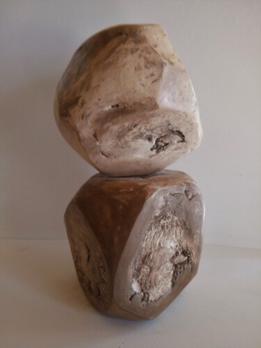 Sculpture intitulée "Binaire" par Dominique Jolivet, Œuvre d'art originale, Céramique