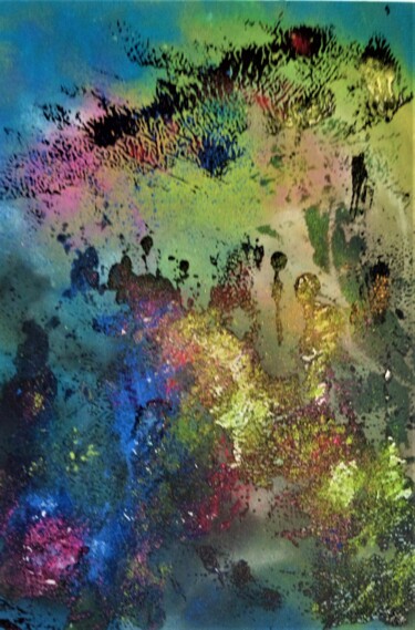 Pittura intitolato "Impression coraux" da Dominique Jolivet, Opera d'arte originale, Pastello