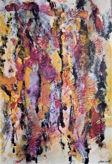 Peinture intitulée "Couleurs de l'autom…" par Dominique Jolivet, Œuvre d'art originale, Pastel