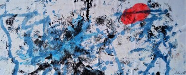 Peinture intitulée "Effet japonisant 3" par Dominique Jolivet, Œuvre d'art originale, Pastel