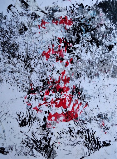 Peinture intitulée "Effet japonisant 5" par Dominique Jolivet, Œuvre d'art originale, Acrylique
