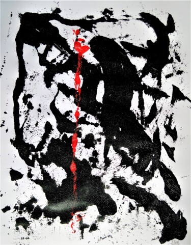 Peinture intitulée "Effet japonisant 12…" par Dominique Jolivet, Œuvre d'art originale, Acrylique