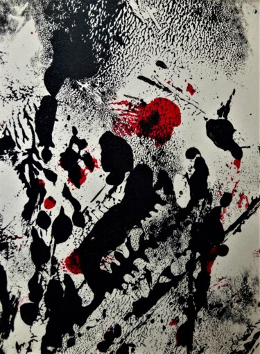 Картина под названием "Effet japonisant 18" - Dominique Jolivet, Подлинное произведение искусства, Акрил