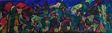 Peinture intitulée "Paysage à Giverny 2…" par Dominique Jolivet, Œuvre d'art originale, Aquarelle