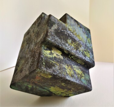 Sculpture intitulée "Equilibre géométriq…" par Dominique Jolivet, Œuvre d'art originale, Céramique