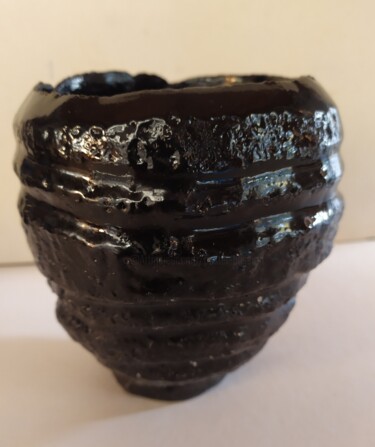 Sculpture titled "Pot 5" by Dominique Jolivet, Original Artwork, Ceramics