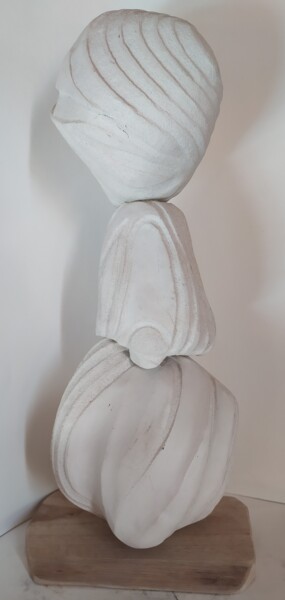 Escultura intitulada "Equilibre géometriq…" por Dominique Jolivet, Obras de arte originais, Cerâmica