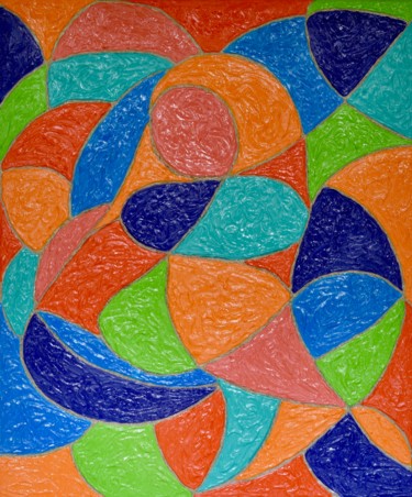 Peinture intitulée "MATERNITE II/ MATER…" par Dominique Joyeux, Œuvre d'art originale, Acrylique Monté sur Châssis en bois