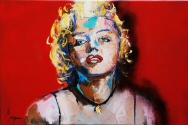 Painting titled "Maryline" by Dominique Kleiner, Original Artwork, Airbrush