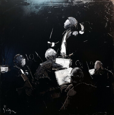 Картина под названием "Le grand concert" - Dominique Kleiner, Подлинное произведение искусства, Масло