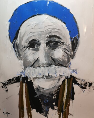 Painting titled "Mehmet" by Dominique Kleiner, Original Artwork, Acrylic