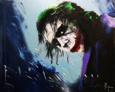 Картина под названием "Joker" - Dominique Kleiner, Подлинное произведение искусства, Масло