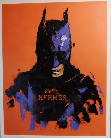 Pittura intitolato "Batman Hermes" da Dominique Kleiner, Opera d'arte originale, Olio